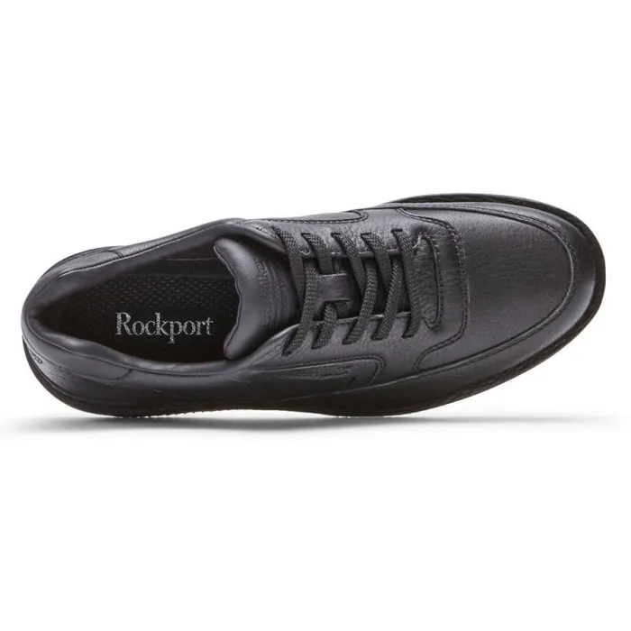 Men Rockport Sneakers ProWalker 9000 Limited Edition Casual Shoe Triple Black Lea