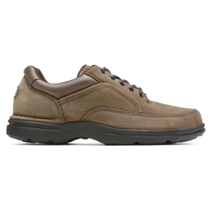 Men Rockport Sneakers Ridgefield Eureka LaceUp Chocolate Nubuck