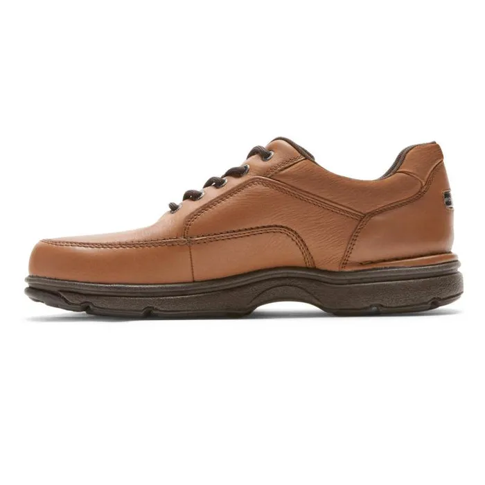 Men Rockport Sneakers Ridgefield Eureka LaceUp Tan Lea