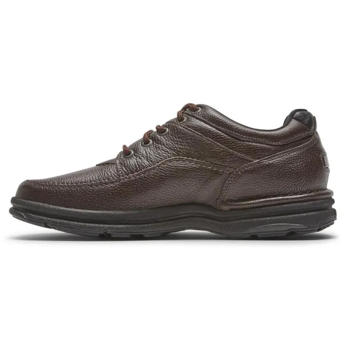 Men Rockport Sneakers World Tour Classic Lace Up Brown Tumbled