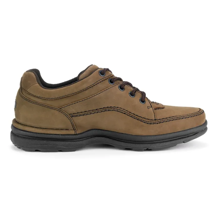 Men Rockport Sneakers World Tour Classic Lace Up Chocolate Nubuck