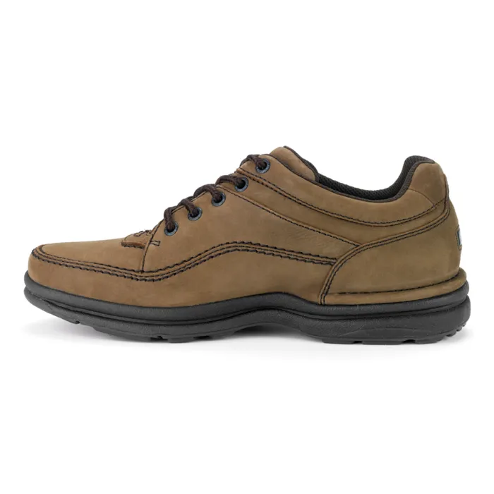 Men Rockport Sneakers World Tour Classic Lace Up Chocolate Nubuck