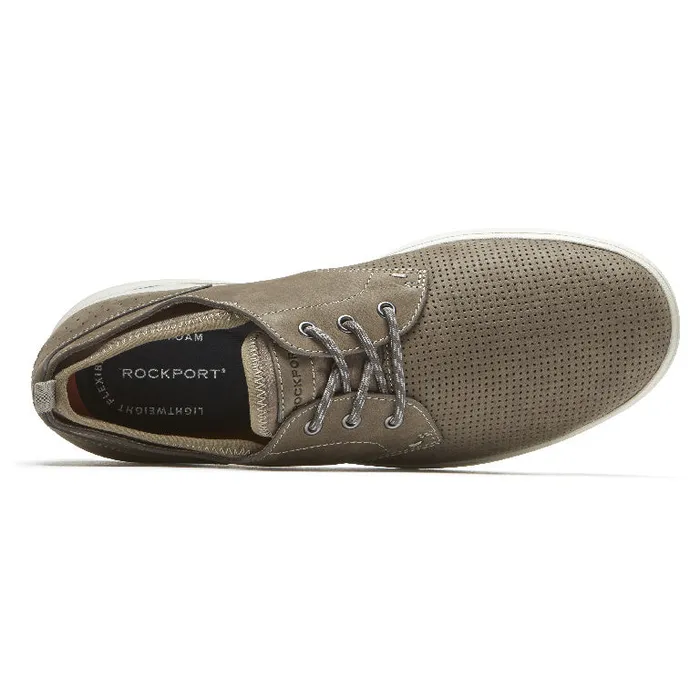 Men Rockport Sneakers Zaden Plain Toe Oxford Breen Perforated Nub