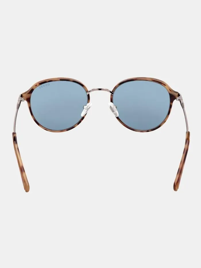 Men Round Sunglasses Model Beige Guess Sunglasses