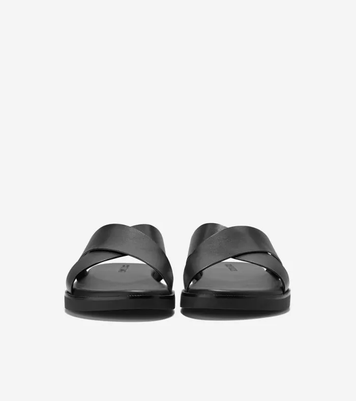 Men Sandals Cole Haan Nantucket Cross Strap Sandals Black