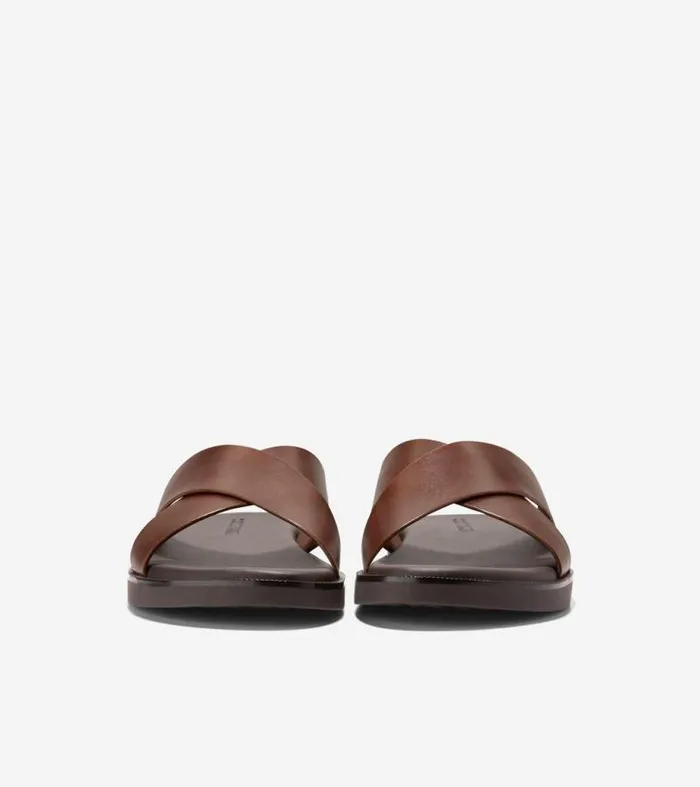 Men Sandals Cole Haan Nantucket Cross Strap Sandals Woodbury Brownjava