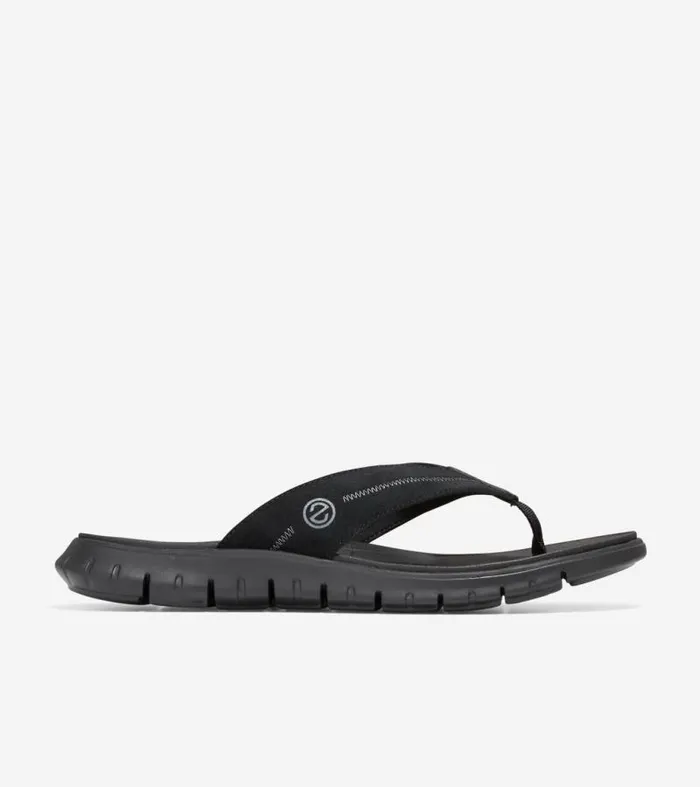Men Sandals Cole Haan ZERGRAND Thong Sandal Black