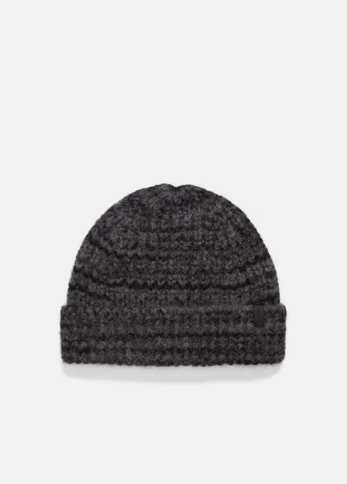 Men Scarves Hats and Gloves Vince SpaceDye AlpacaBlend Cuffed Hat Heather Charcoal Men Scarves Hats and Gloves Vince SpaceDye AlpacaBlend Cuffed Hat Heather Charcoal