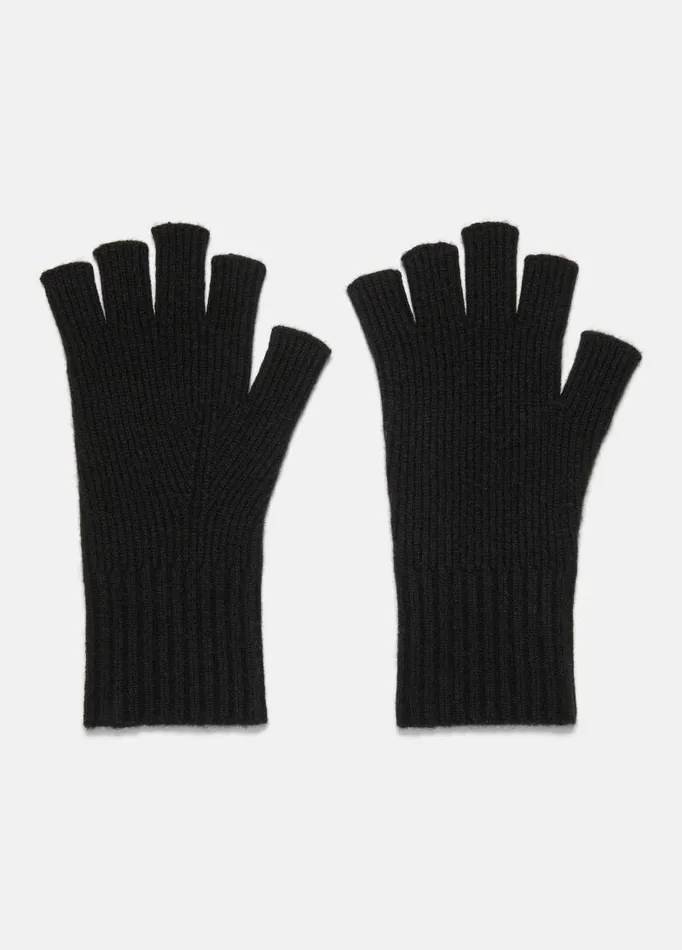 Men Scarves Hats and Gloves Vince WoolCashmere RibKnit Fingerless Glove Heather Black Men Scarves Hats and Gloves Vince WoolCashmere RibKnit Fingerless Glove Heather Black