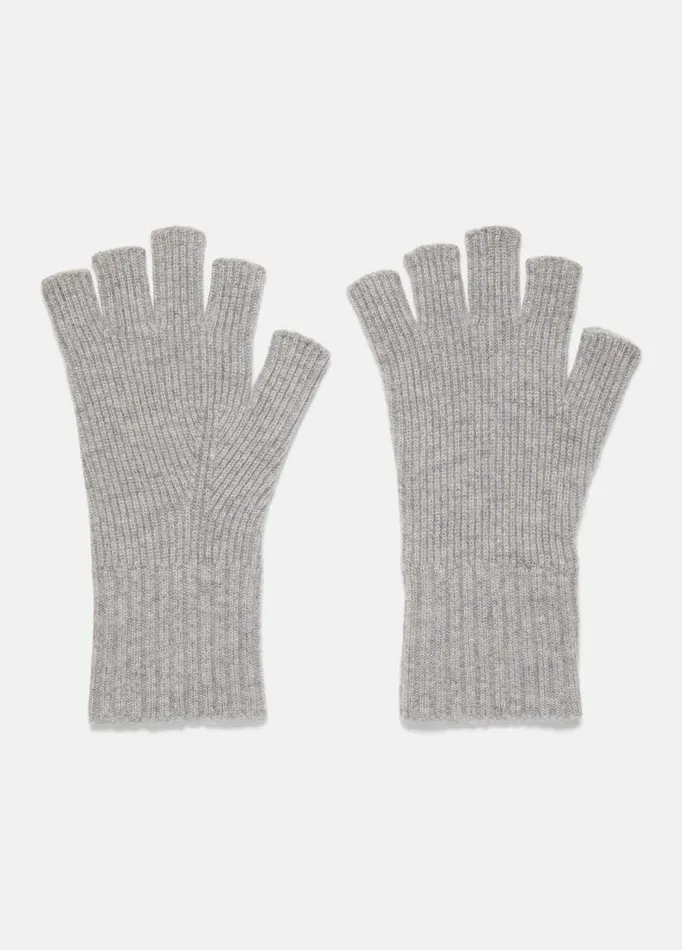 Men Scarves Hats and Gloves Vince WoolCashmere RibKnit Fingerless Glove Heather Grey Men Scarves Hats and Gloves Vince WoolCashmere RibKnit Fingerless Glove Heather Grey