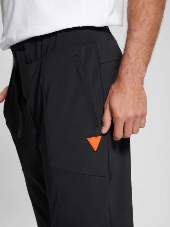 Men Scuba Jogger Pants Black Guess Trousers
