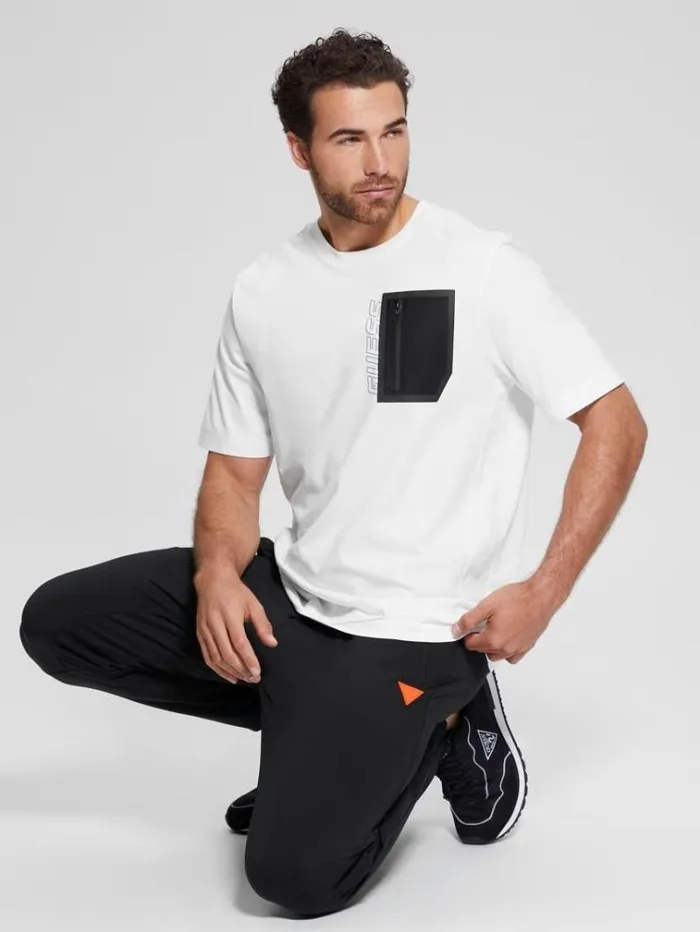 Men Scuba Jogger Pants Black Guess Trousers
