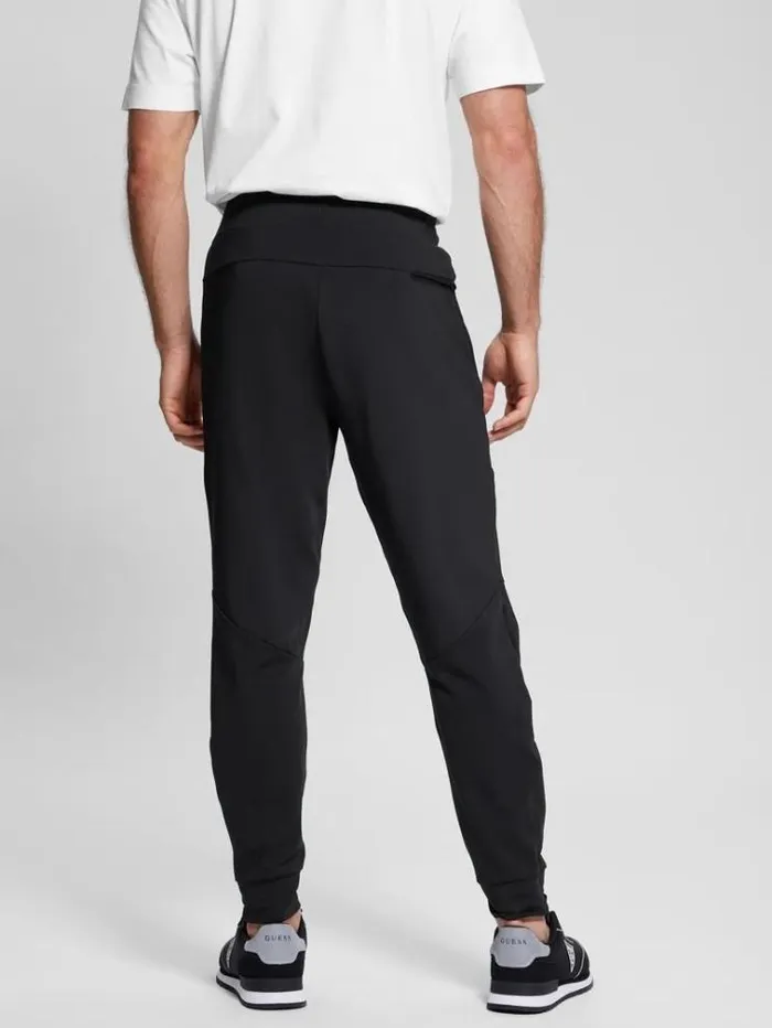 Men Scuba Jogger Pants Black Guess Trousers