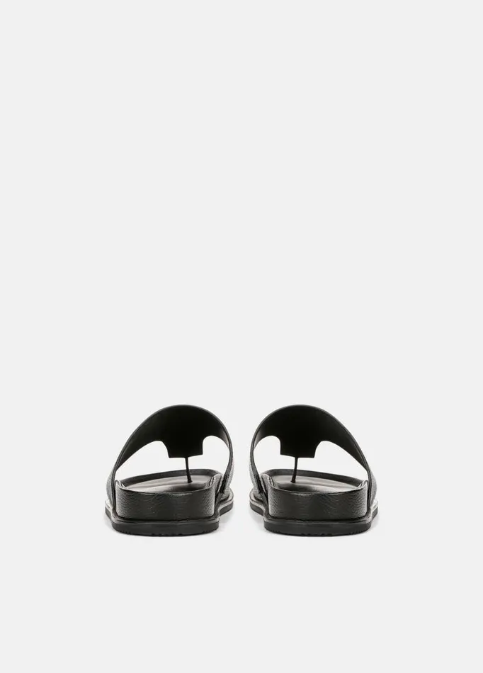 Men Shoes Vince Diego Suede Thong Sandal Black