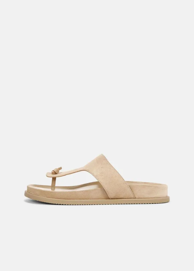 Men Shoes Vince Diego Suede Thong Sandal Sand Trail