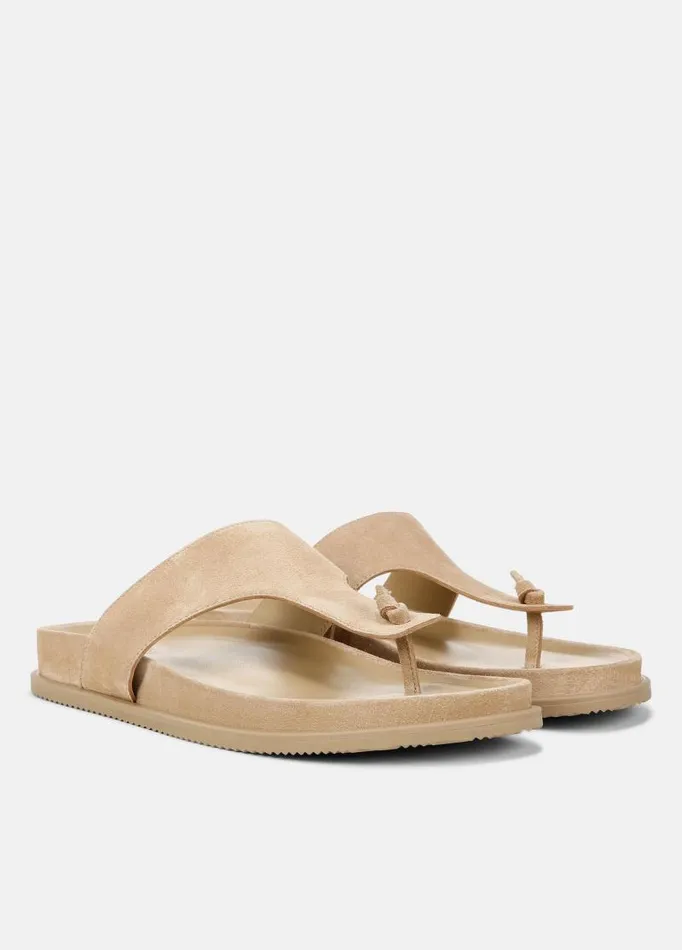 Men Shoes Vince Diego Suede Thong Sandal Sand Trail