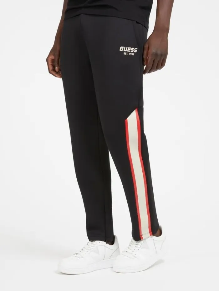 Men Side Band Jogger Pants Black Guess Activewear
