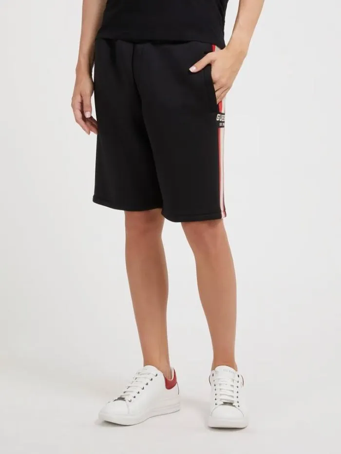Men Side Band Shorts Black Guess Shorts