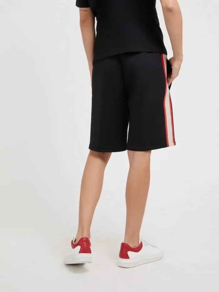 Men Side Band Shorts Black Guess Shorts