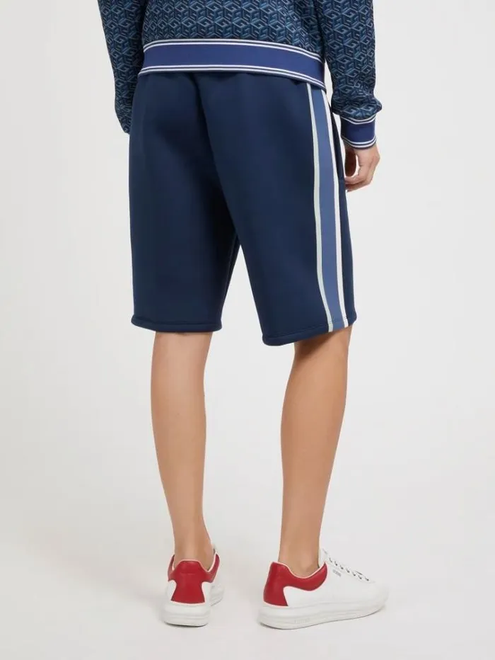 Men Side Band Shorts Blue Guess Shorts