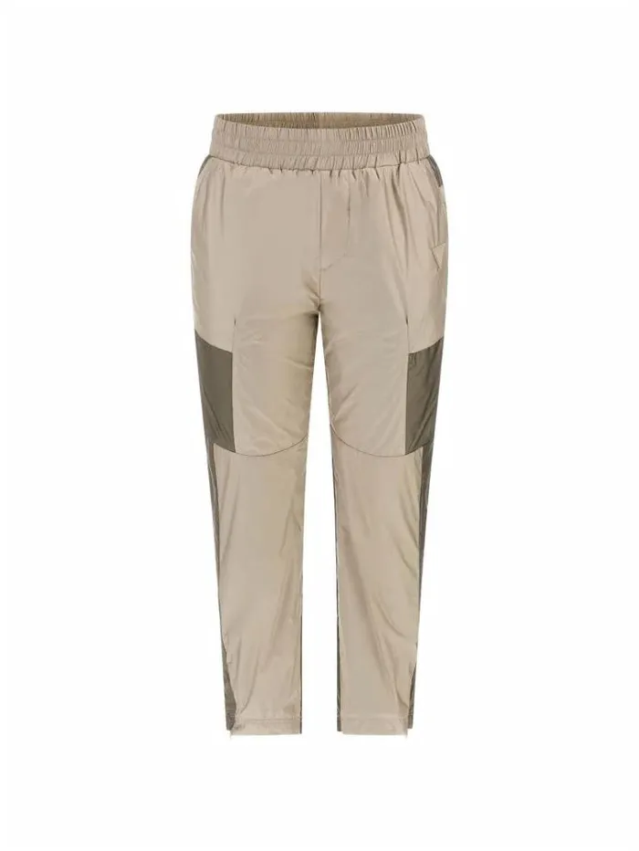 Men Side Logo Print Jogger Pants Beige Guess Trousers