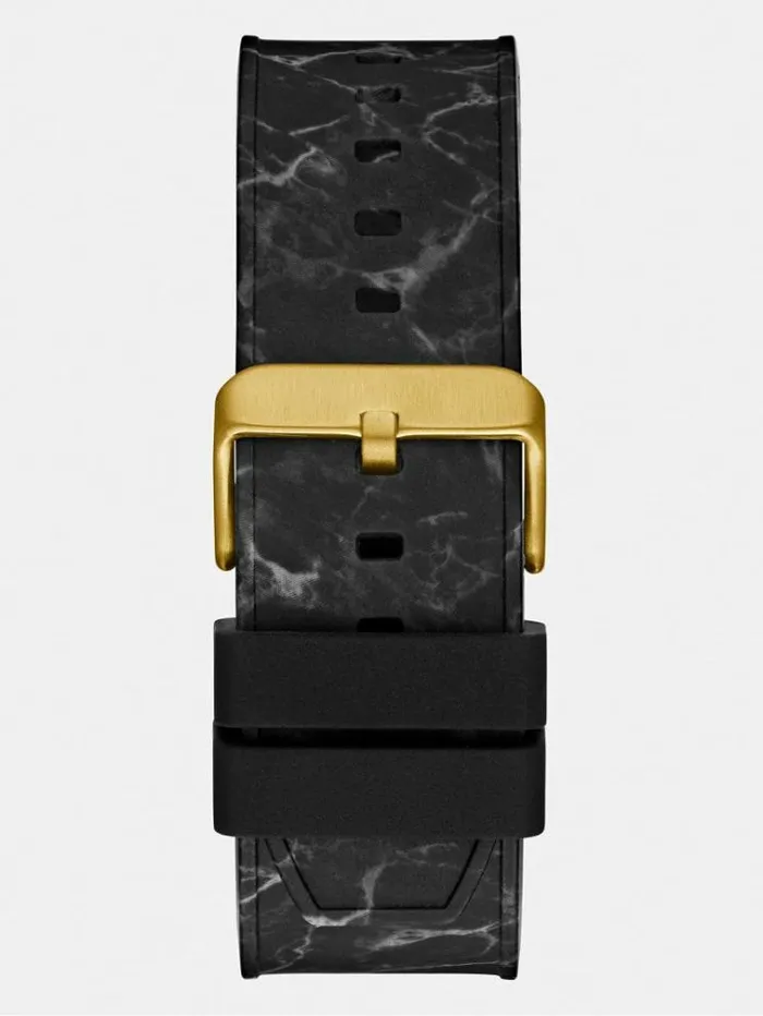 Men Silicone Digital Watch Gold Guess Watches