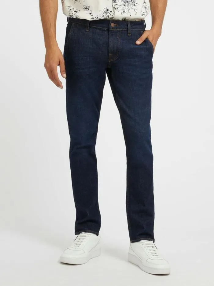 Men Skinny Fit Denim Pant Dark Blue Guess Skinny