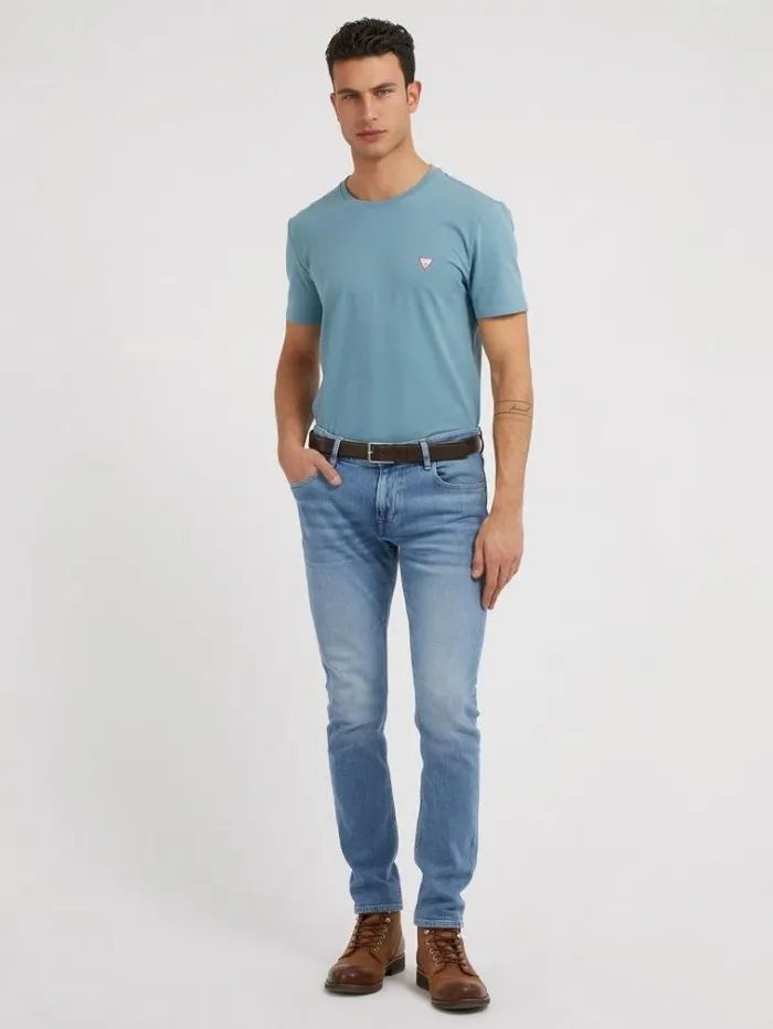 Men Skinny Fit Denim Pant Light Blue Guess Skinny
