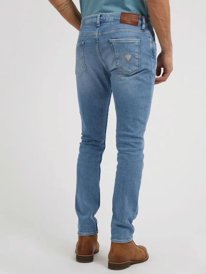 Men Skinny Fit Denim Pant Light Blue Guess Skinny