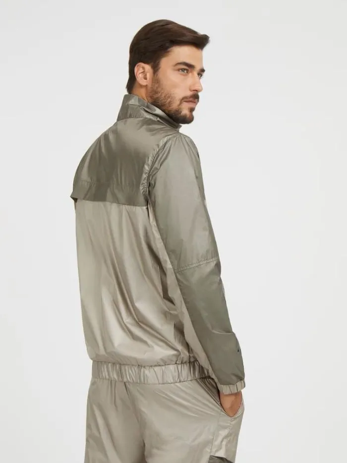 Men Sleeve Logo Sweatshirt Beige Guess Knitwear And Sweatshirts
