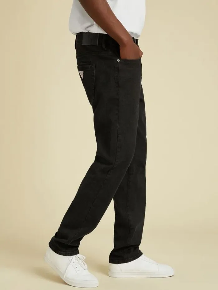 Men Slim Denim Pant Black Guess Slim