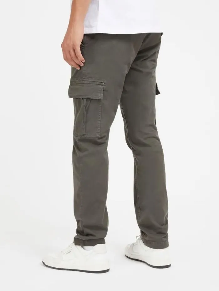 Men Slim Fit Cargo Pant Green Guess Trousers