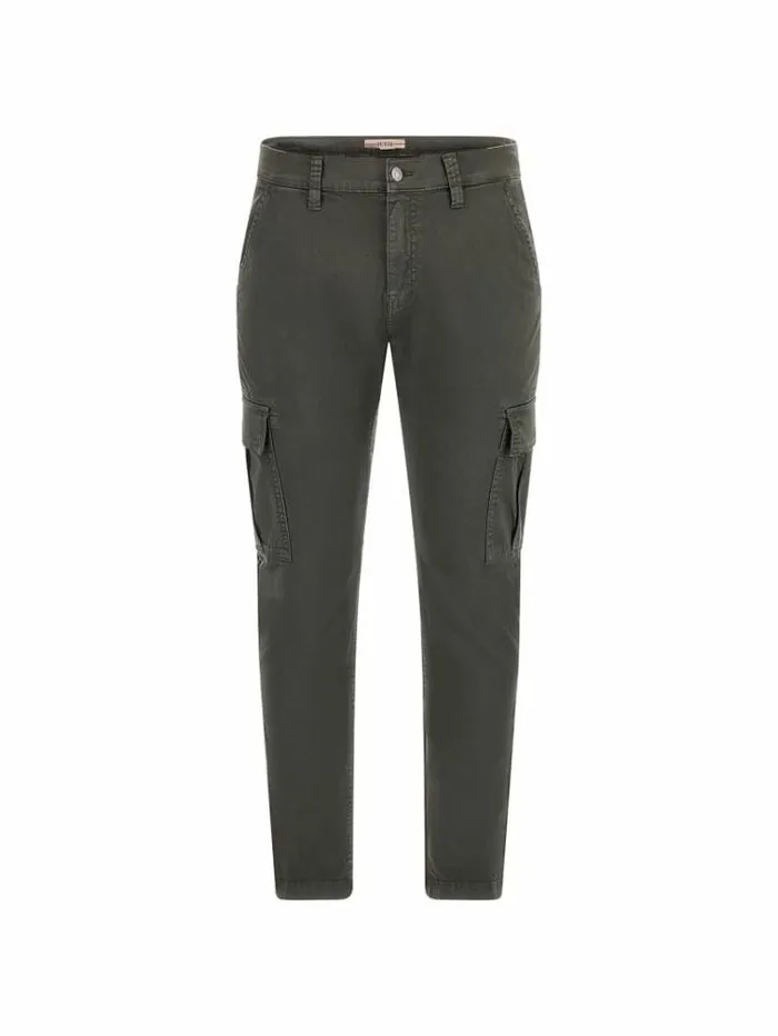 Men Slim Fit Cargo Pant Green Guess Trousers