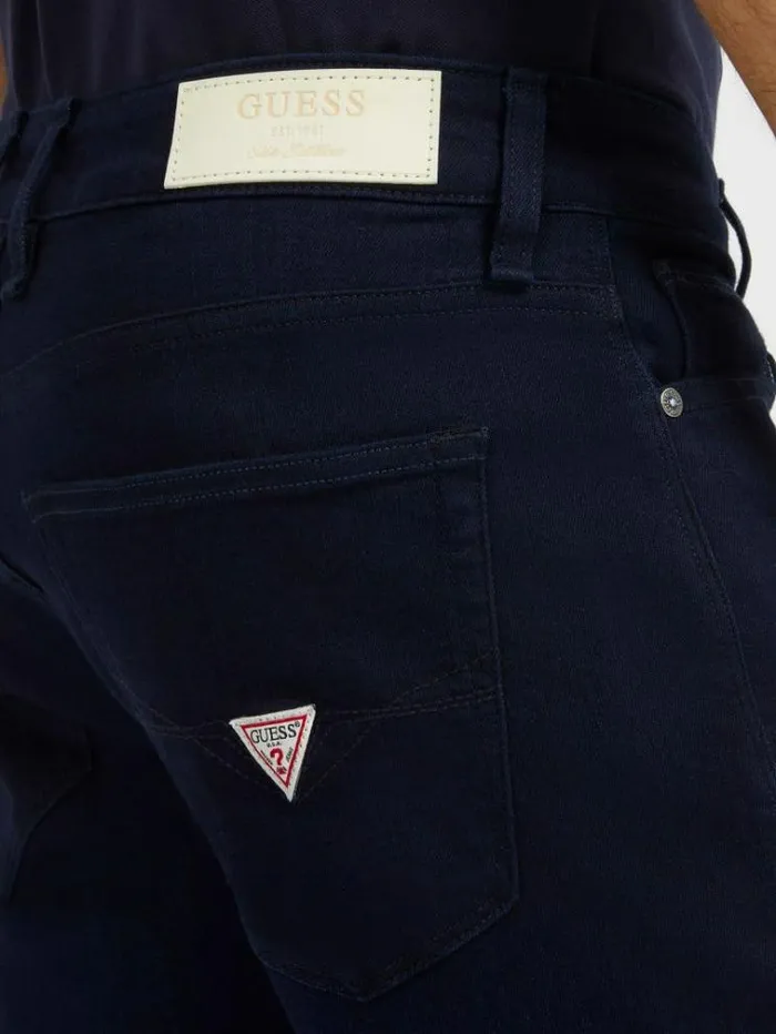 Men Slim Fit Denim Pant Black Guess Slim