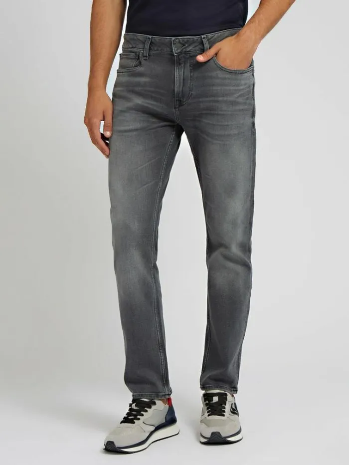Men Slim Fit Denim Pant Grey Guess Slim