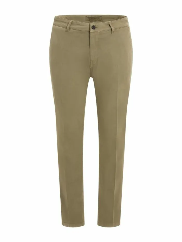 Men Slim Fit Pant Dark Green Guess Trousers