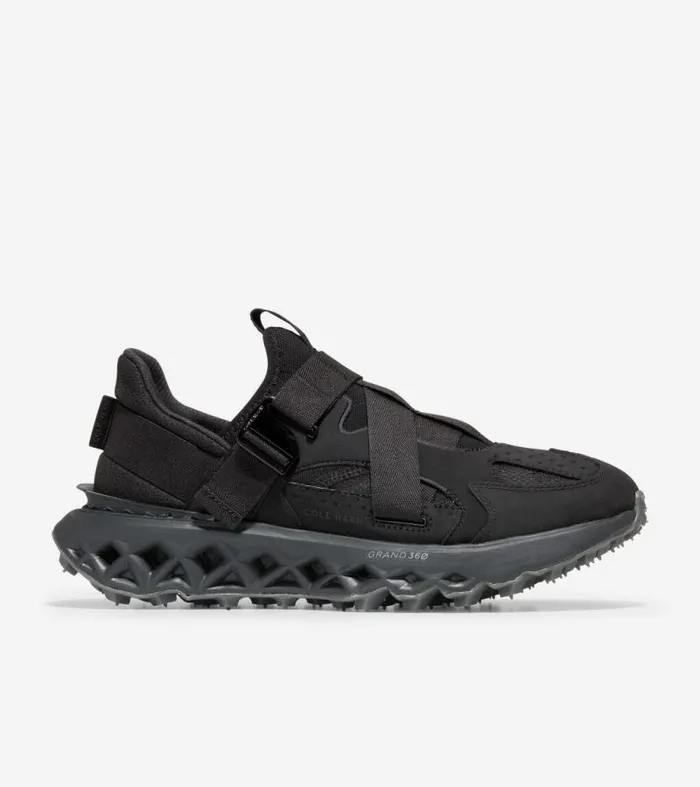 Men Sneakers Cole Haan 5ZERGRAND Monk Strap Running Shoe Black