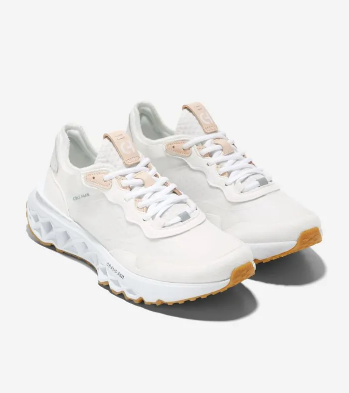 Men Sneakers Cole Haan 5ZERGRAND Running Shoe Optic Whitebleached Tan