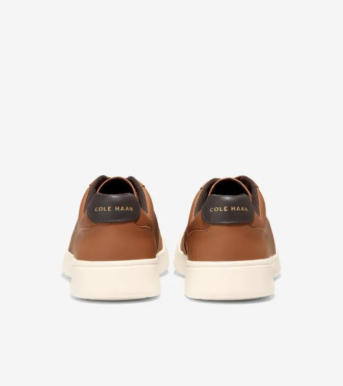 Men Sneakers Cole Haan Grand Crosscourt Modern Tennis Sneakers British Tan Perforateddark Brown