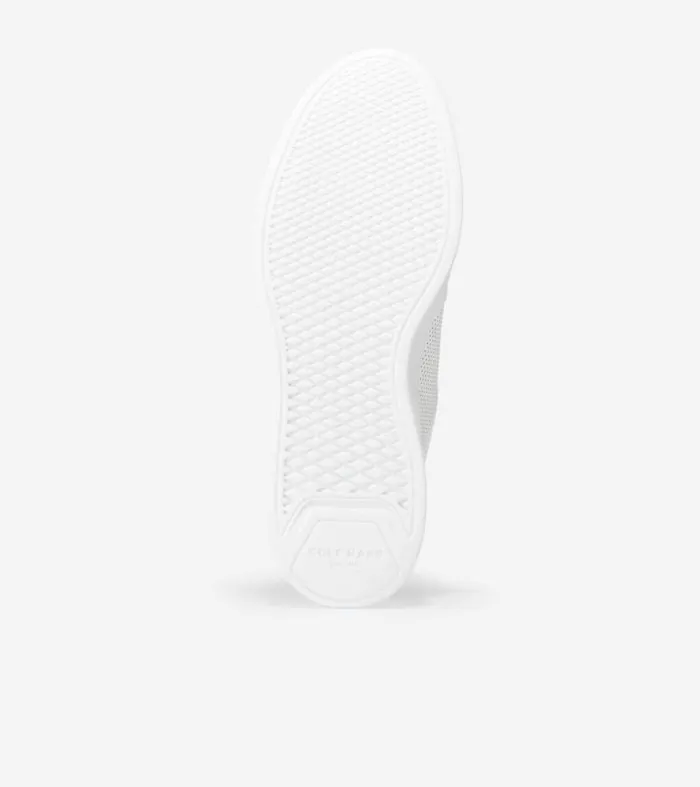 Men Sneakers Cole Haan Grand Crosscourt Modern Tennis Sneakers Optic White Perforatedpeacock