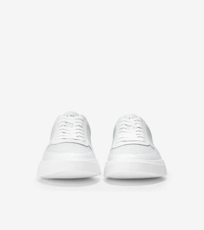 Men Sneakers Cole Haan Grand Crosscourt Modern Tennis Sneakers Optic White Perforatedpeacock