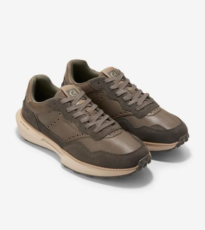 Men Sneakers Cole Haan GrandPr Ashland Sneakers Moreldeep Oliveirish Coffee