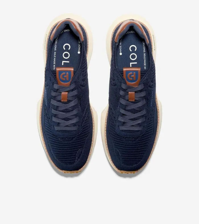 Men Sneakers Cole Haan GrandPr Ashland Stitchlite Sneakers Navy Blazer Blue Stitchlitetradebritish Tanivory