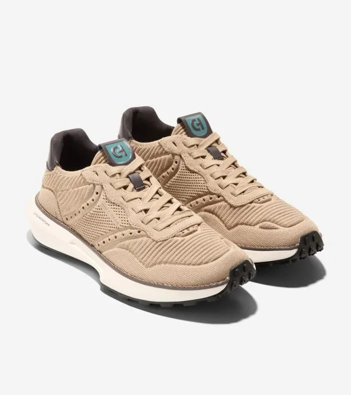 Men Sneakers Cole Haan GrandPr Ashland Stitchlite Sneakers Sesame Stitchlitetradedark Cholateivory