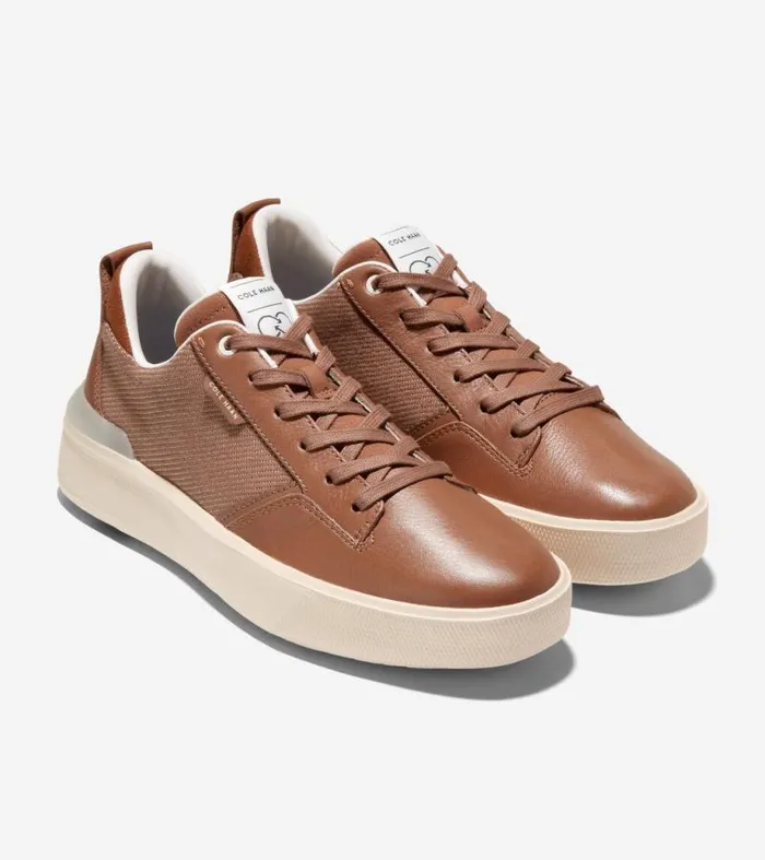 Men Sneakers Cole Haan GrandPr Crew Sneakers British Tanivory