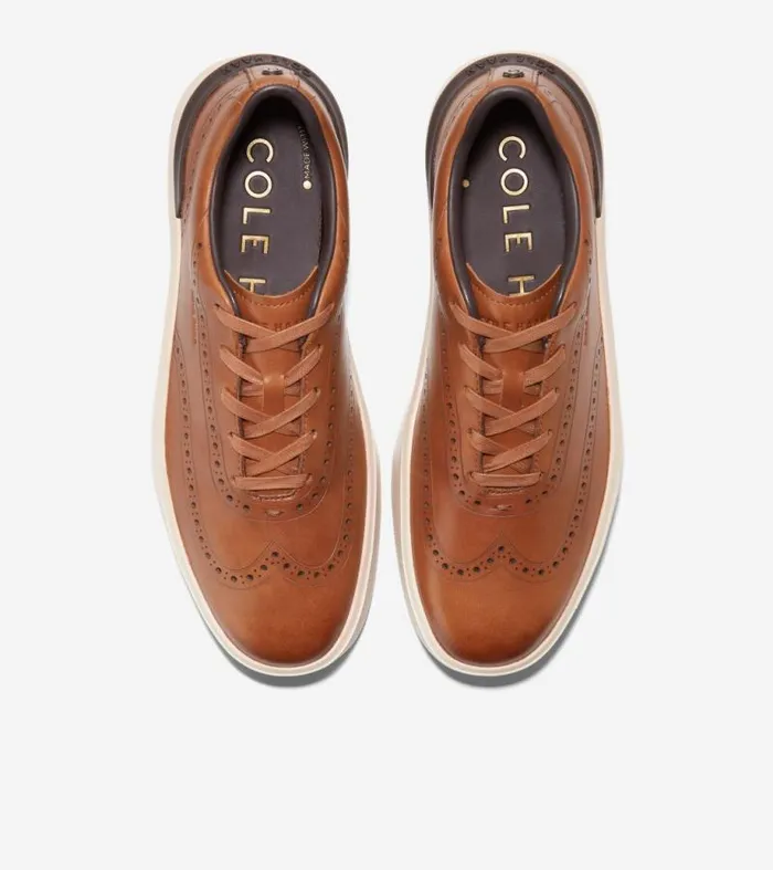 Men Sneakers Cole Haan GrandPr Crew Wingtip Sneakers British Tanbirch