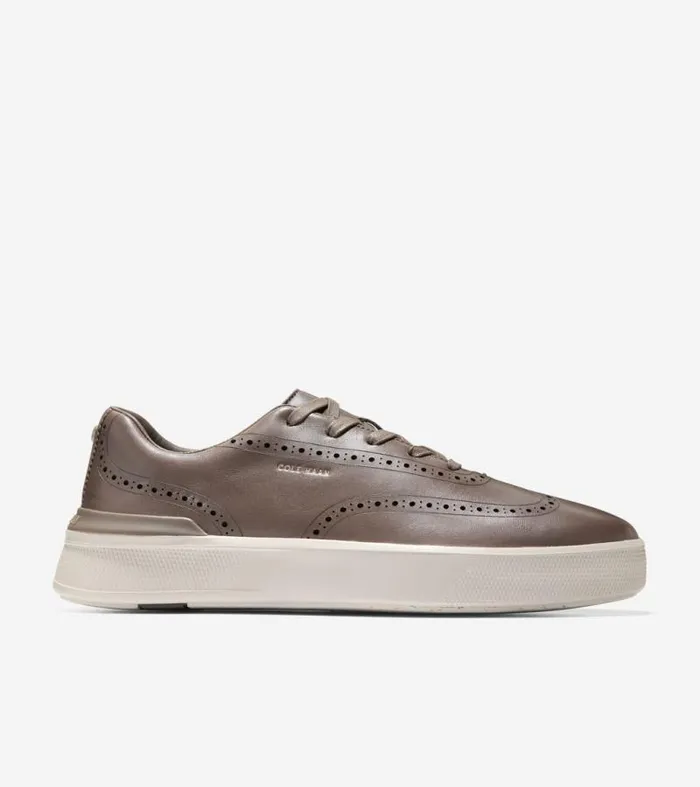 Men Sneakers Cole Haan GrandPr Crew Wingtip Sneakers Truffle Brownsilver Lining Men Sneakers Cole Haan GrandPr Crew Wingtip Sneakers Truffle Brownsilver Lining