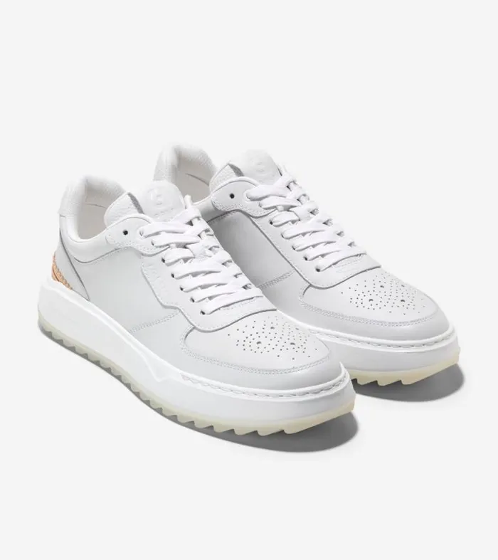 Men Sneakers Cole Haan GrandPr Crossover Golf Shoes Optic White