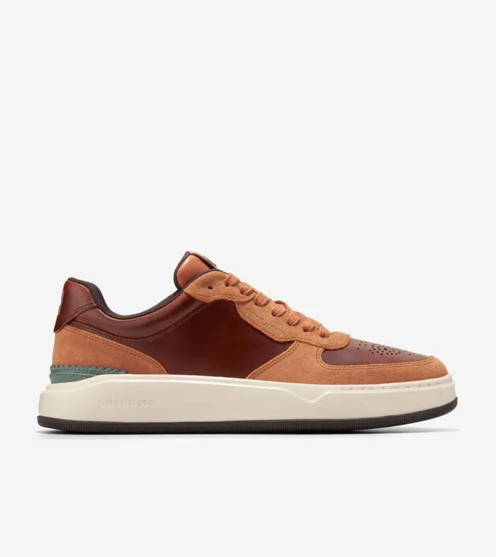 Men Sneakers Cole Haan GrandPr Crossover Sneakers Acorn Browntrellisivory