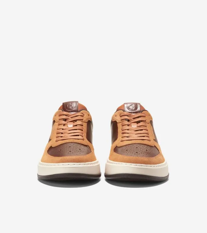 Men Sneakers Cole Haan GrandPr Crossover Sneakers Acorn Browntrellisivory